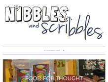 Tablet Screenshot of nibblesandscribbles.com